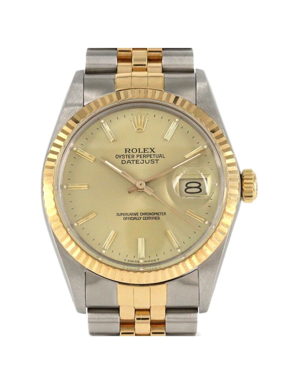 Rolex Datejust Stainless Steel Yellow Gold Automatic
